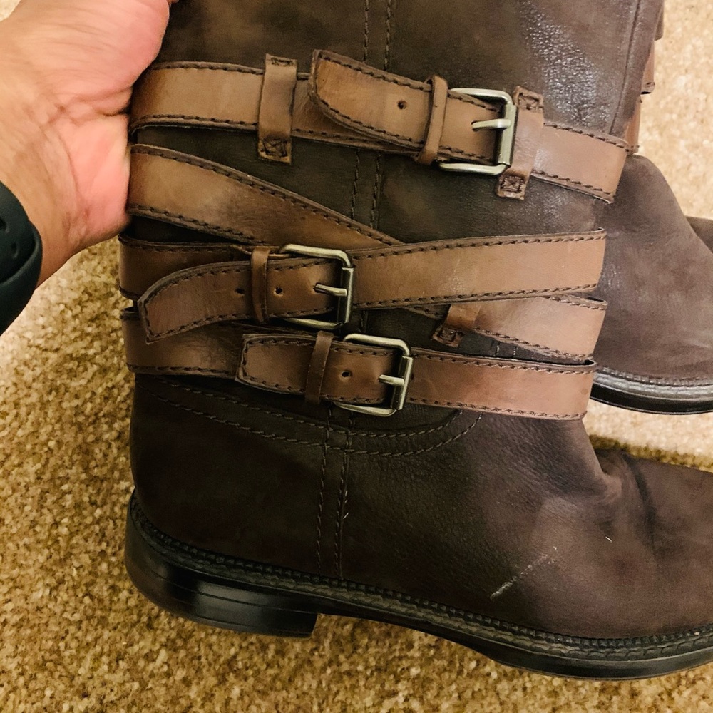 B. Makowsky Brown Leather riding boots Size 10 - Picture 11 of 16